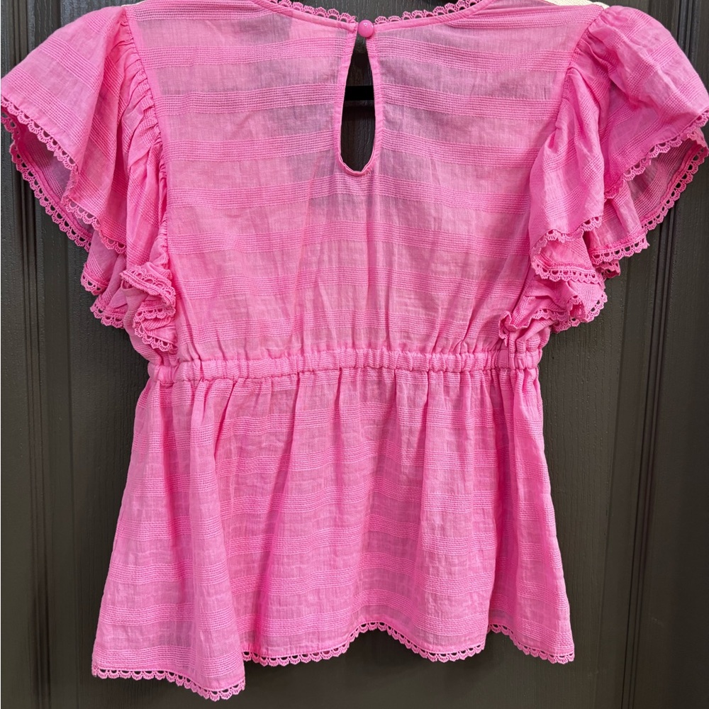Anthropologie - Plenty by Tracy Reese Embroidered Babydoll Blouse - Size M - Picture 2 of 3